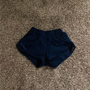 Navy Blue Lululemon hotty hot shorts 2.5 inch